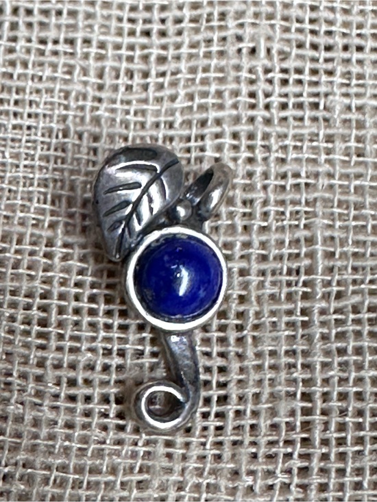 Carolyn Pollack Jewelry - Carolyn Pollack Lapis Lazuli Sterling Silver 925 Leaf Necklace Pendant